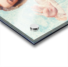 Funny pin up cleaning woman washing bathroom glass Acrylic print