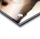 Face Of A Man With Beer Badge Acrylic print