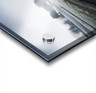 Cold blue winter road Acrylic print