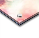 Blushing pinup girl in haze of makeup hues Acrylic print