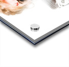 Worried zombie with Dollar bills Acrylic print