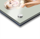 1960s hot gossip woman with retro telephone Acrylic print