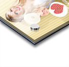 American Girl In Pinup Fashion With Retro Phone Acrylic print