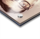 Smoking nerd businessman under work stress Acrylic print