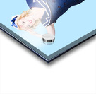 Young retro pinup girl wearing sailor uniform Acrylic print