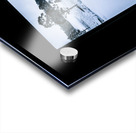 Black and blue snow landscape Acrylic print