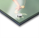 Comic Portrait Of A Blond Pin-up Girl With Phone Acrylic print