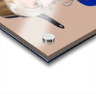 Funny pin up housewife saluting for cooking duties Acrylic print