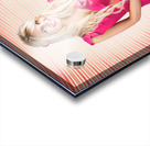 Smiling DJ Woman In Love With Retro Music Acrylic print