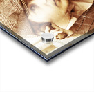 Old Fashioned Vintage Man Talking Through Antique Phone Acrylic print