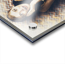 Surprised pin up girl gasping out shear joy Acrylic print