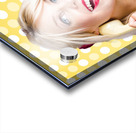 Retro phone beauty with glamour hair and makeup Acrylic print