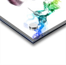 Sugar skull girl blowing on smoking gun Acrylic print