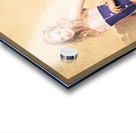 Happy navy pinup girl in retro fashion accessories Acrylic print