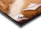 Explorer desk with compass map and spyglass Acrylic print