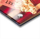 Retro tub of butter popcorn and ticket stub Acrylic print