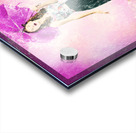 Pin-up girl in rain downfall. Hop skip and jump Acrylic print