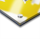 Pinup typist writing story on typewriter Acrylic print