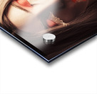 Vampire girl with holding glass of blood Acrylic print