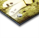 Bananas with painted chocolate faces Acrylic print