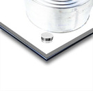 Tin Can Telephone Communication Isolated On White Acrylic print