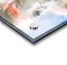 Scary horror zombie licking human hand at window Acrylic print