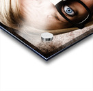 Scared Frightened Business Woman Living In Fear Acrylic print