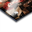 Crazy dancing disco clown on a psychedelic trip Acrylic print