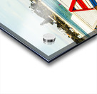 Retro beach boxes Acrylic print