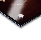 Vampire woman touching tasting and smelling blood Acrylic print