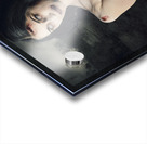 Dark horror scene of an evil zombie woman tied up Acrylic print