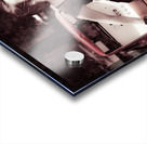 Old oil sales girl Acrylic print