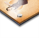 Cute retro pinup girl in time warp Acrylic print