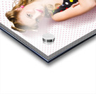 Pretty Retro Cleaning Lady On Polka Dot Background Acrylic print