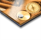 Origami paper boats on a voyage of exploration Acrylic print