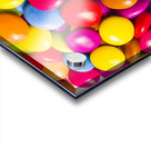 Colourful round candy balls closeup  Acrylic print