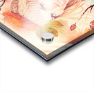 Pretty blond girl in autumn fashion illustration Acrylic print