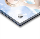 Beautiful girl wearing summer make-up on beach Acrylic print