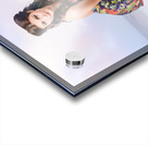 Creative summer fashion. Woman in floral dress Acrylic print