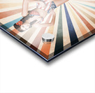 Retro pinup woman. Vintage makeup and hair Acrylic print