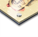  Vintage girl celebrating a white Christmas Acrylic print