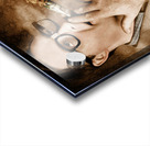 Vintage business man smoking money in success Acrylic print