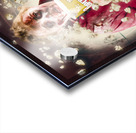 Creepy possessed girl watching horror movie Acrylic print