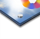 Makeup beauty girl blowing hair colors palette Acrylic print