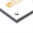 Quit smoking with stubbed out cigarette on white Acrylic print