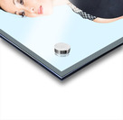 Woman posing with hat Acrylic print