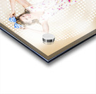 Modelling pinup girl wearing bow hair accessory Acrylic print