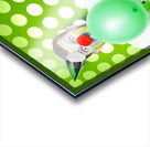 Crazy Party Clown Inflating Green Party Balloon Acrylic print
