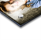 Smiling Young Vintage Girl Taking Polaroid Photo Acrylic print