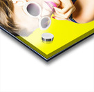 Retro yellow fashion portrait  Acrylic print